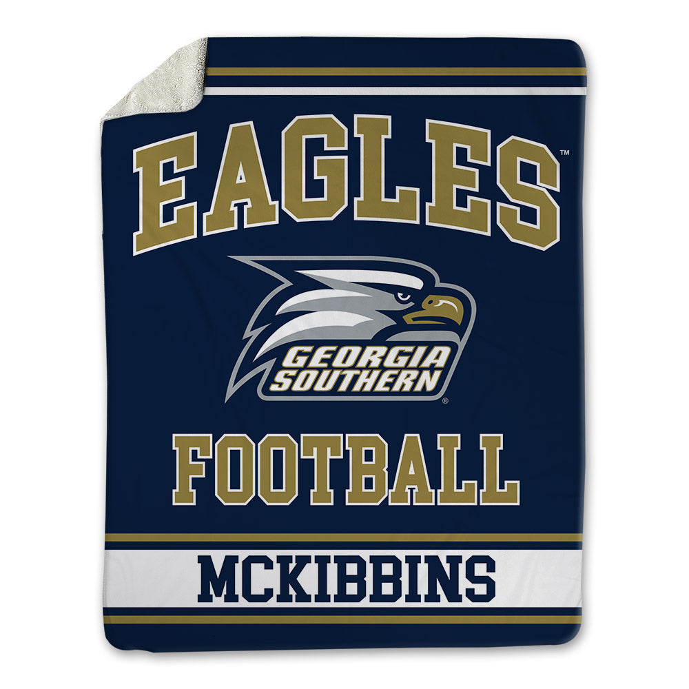 Georgia Southern - NCAA Football : Tayvian Mckibbins - Blanket-0