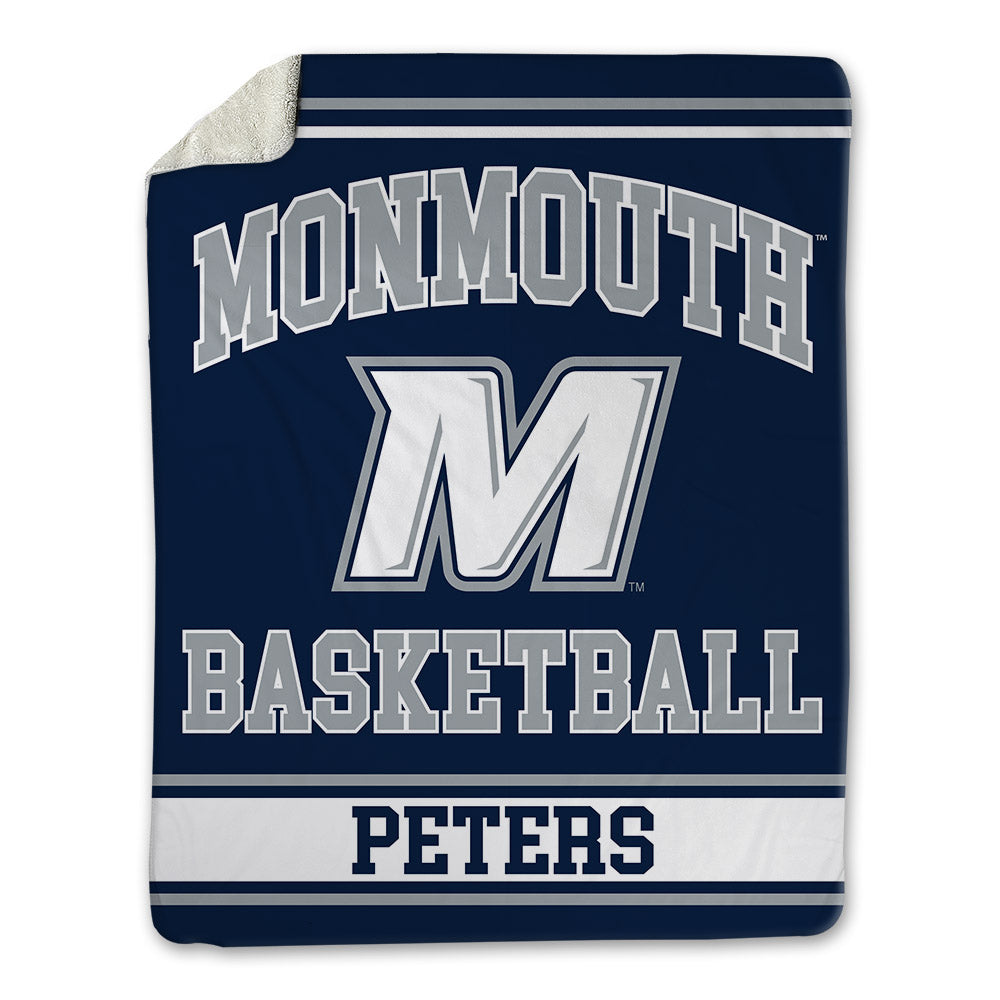 Monmouth - NCAA Men's Basketball : Quinn Peters - Blanket-0