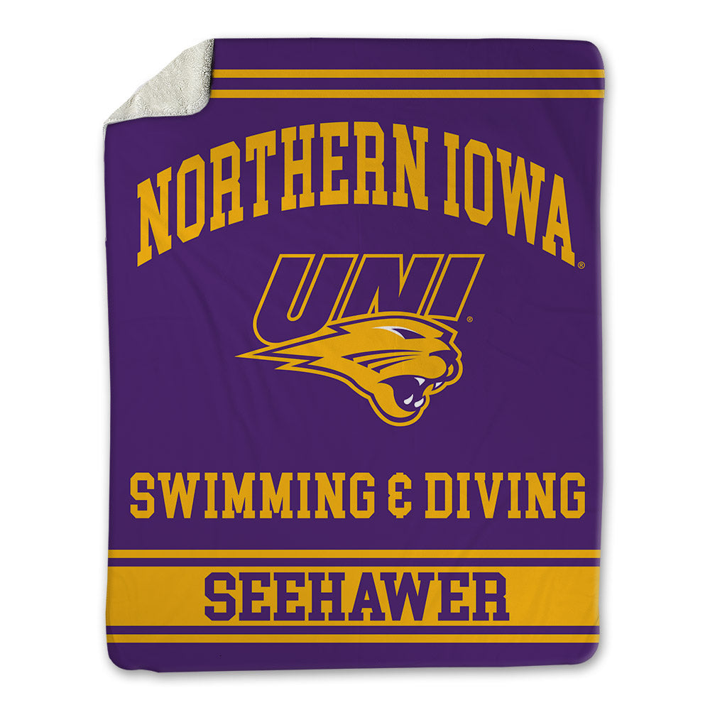 Northern Iowa - NCAA Women's Swimming & Diving : Paige Seehawer - Blanket-0
