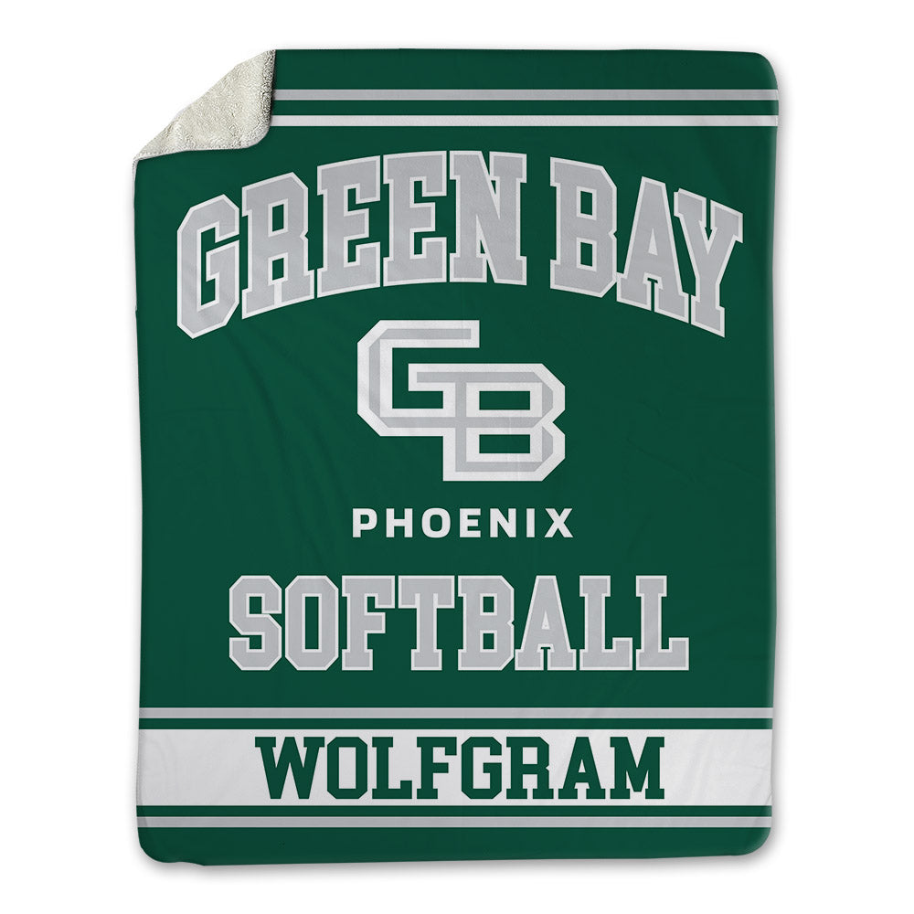 UW Green Bay - NCAA Softball : Evelyn Wolfgram - Blanket-0