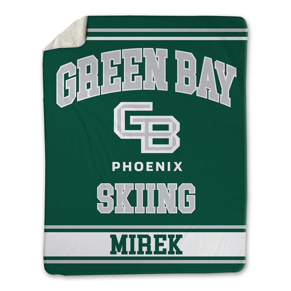 UW Green Bay - NCAA Skiing : Cole Mirek - Blanket-0