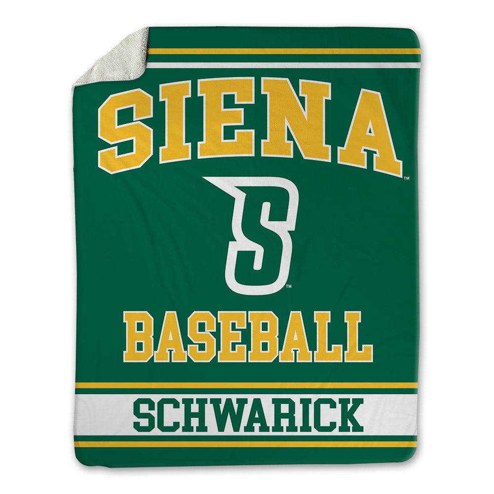 Siena - NCAA Baseball : William Schwarick - Blanket-0