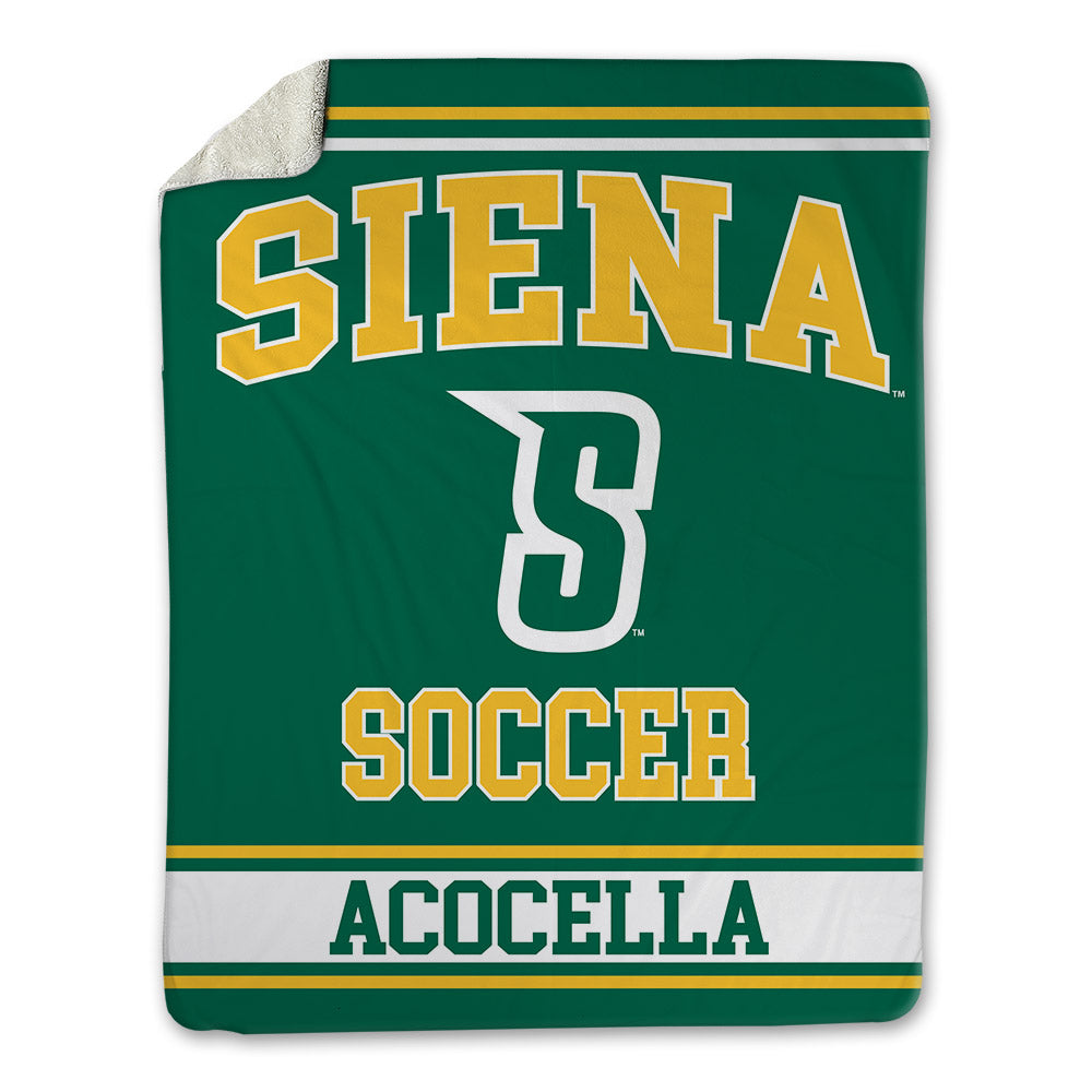 Siena - NCAA Men's Soccer : Nico Acocella - Blanket-0