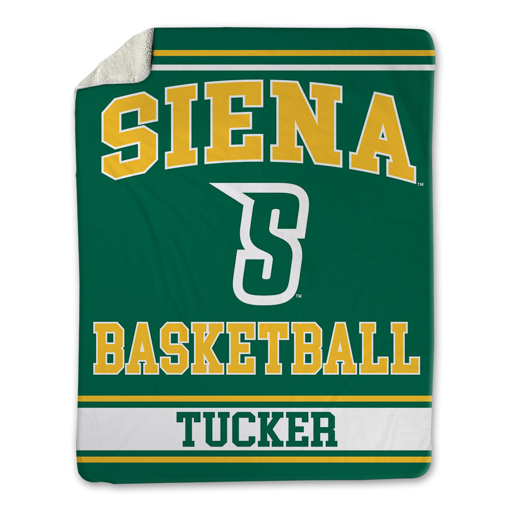 Siena - NCAA Women's Basketball : Kaiya Rain Tucker - Blanket-0