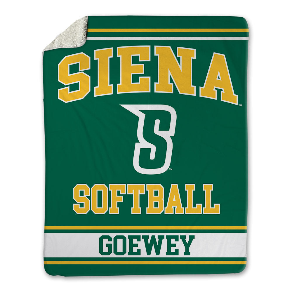 Siena - NCAA Softball : Gracie Goewey - Blanket-0