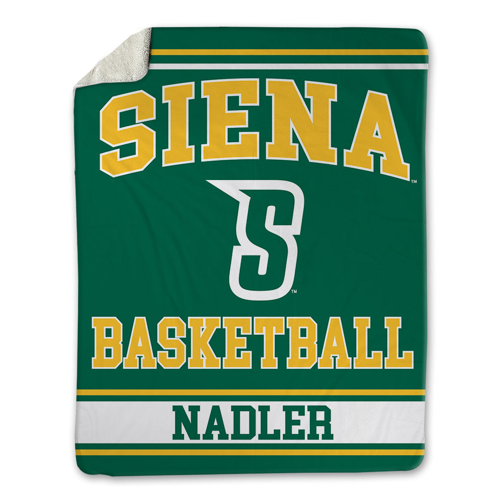 Siena - NCAA Men's Basketball : Cooper Nadler - Blanket-0