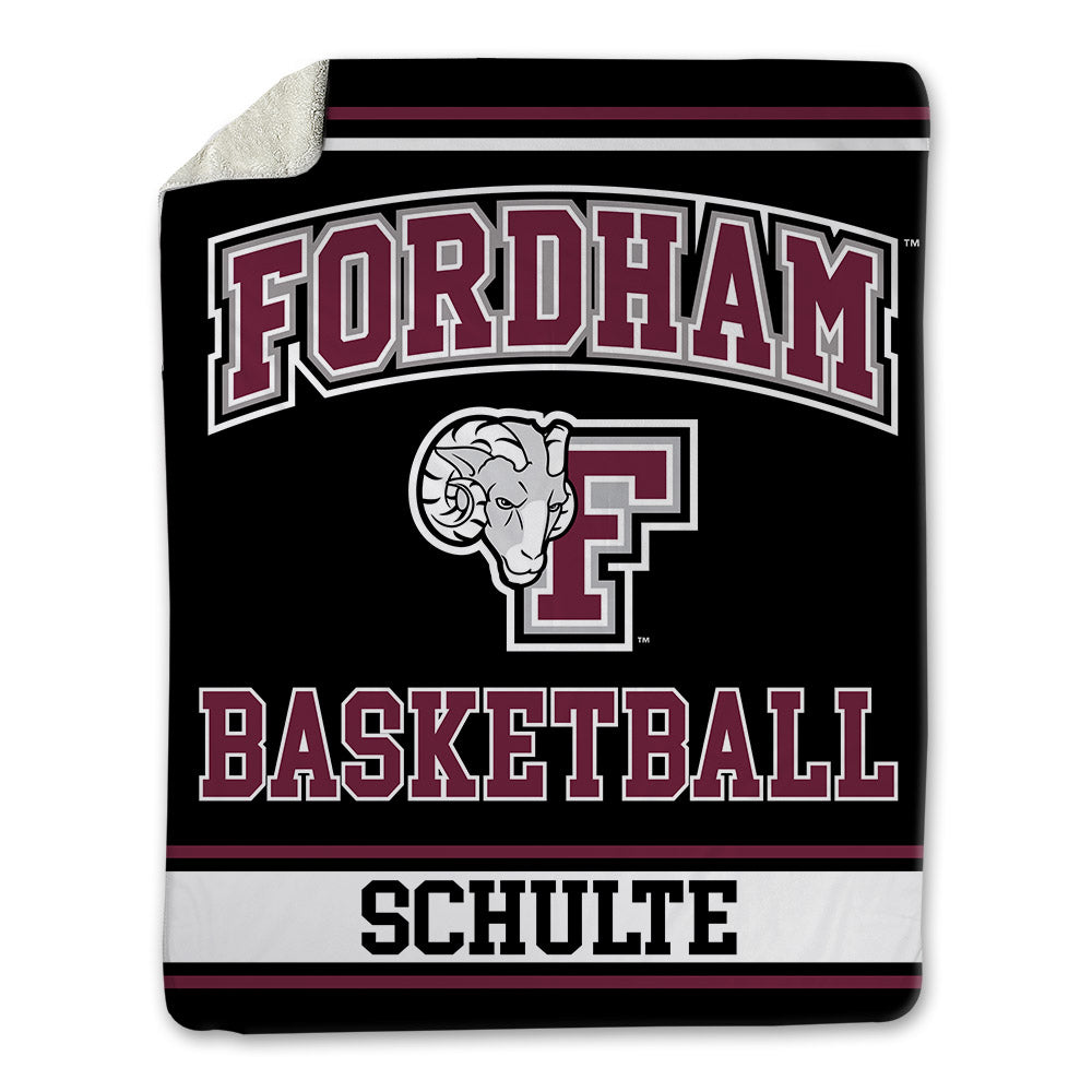 Fordham - NCAA Men's Basketball : Rikus Schulte - Blanket-0