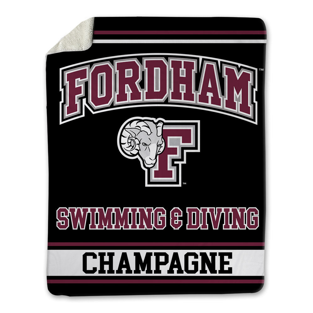 Fordham - NCAA Men's Swimming & Diving : Dylan Champagne - Blanket-0