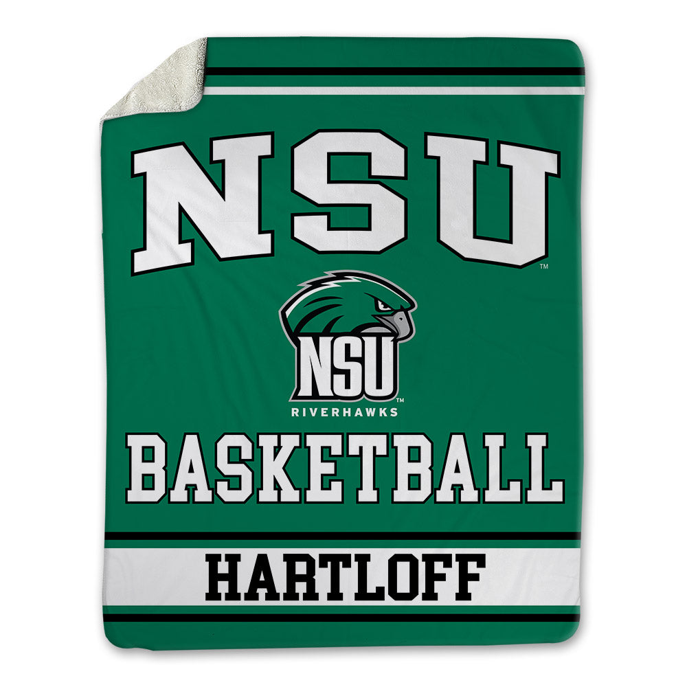 Northeastern State - NCAA Men's Basketball : Caison Hartloff - Blanket-0