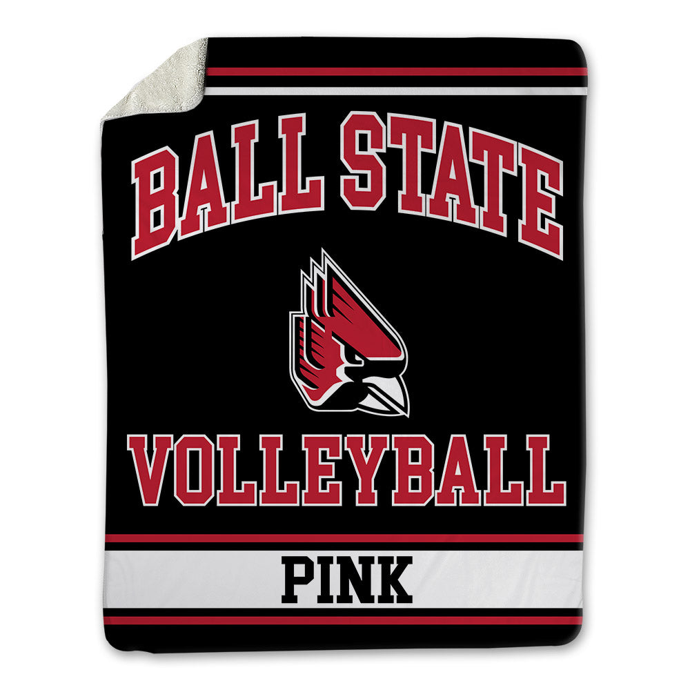 Ball State - NCAA Men's Volleyball : Xander Pink - Blanket-0