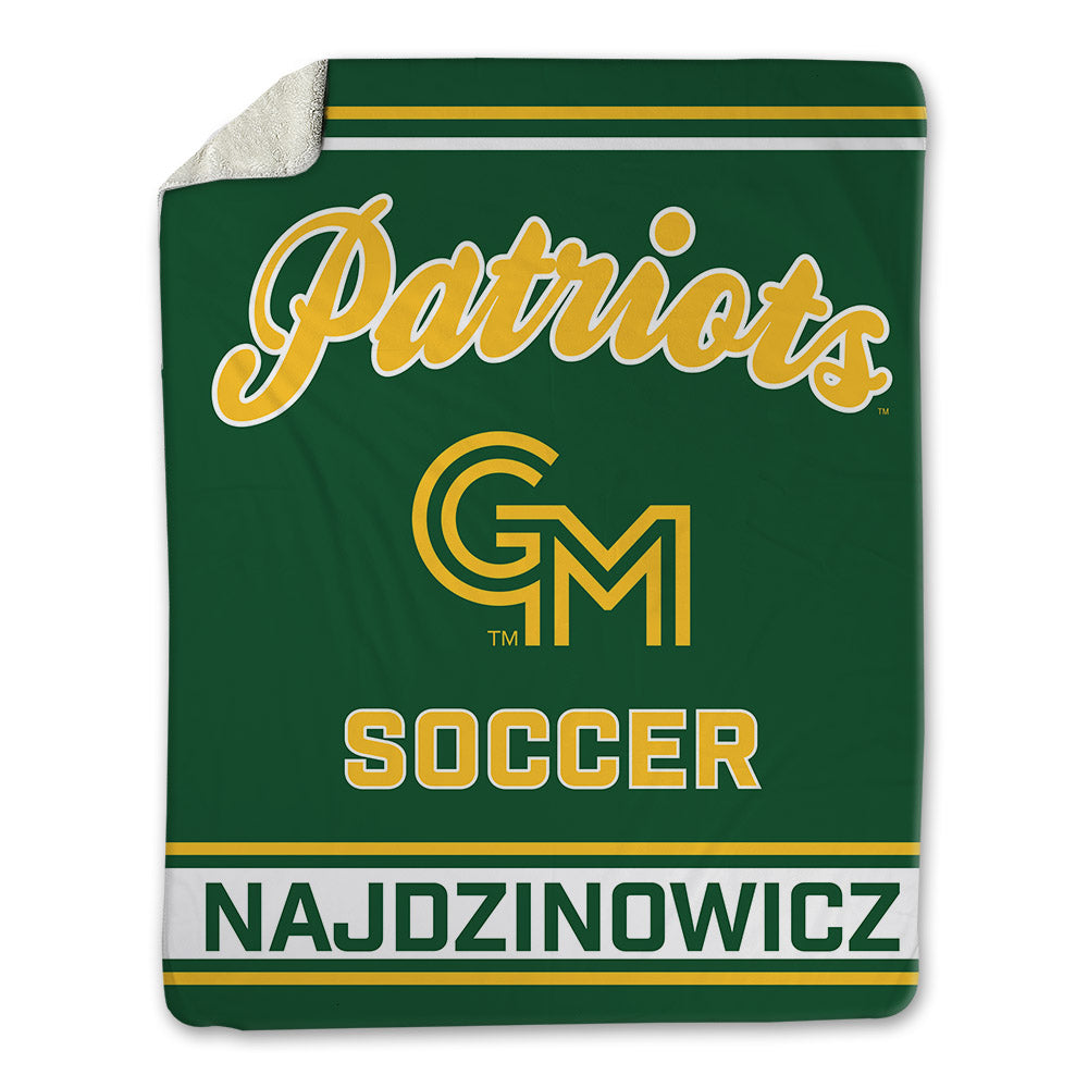 GMU - NCAA Women's Soccer : Abby Najdzinowicz - Blanket-0