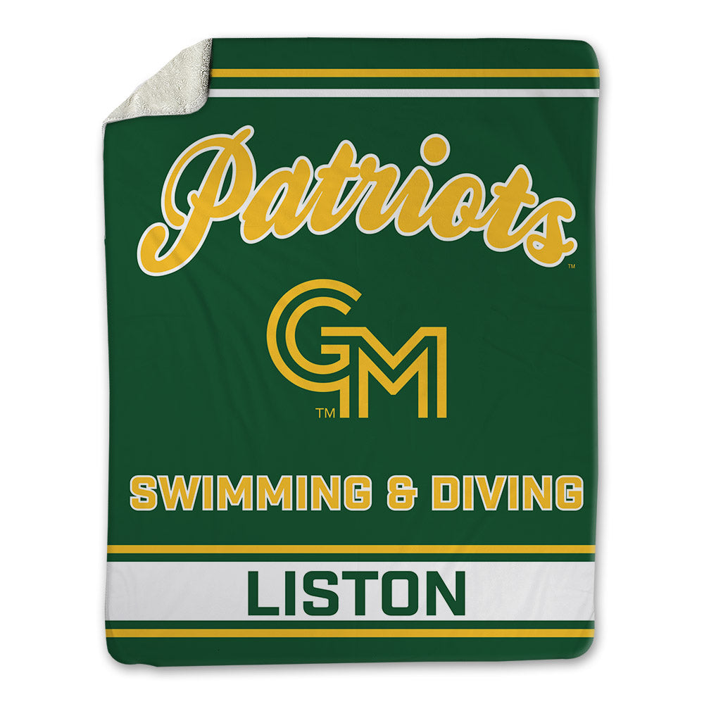 GMU - NCAA Women's Swimming & Diving : Landry Liston - Blanket-0