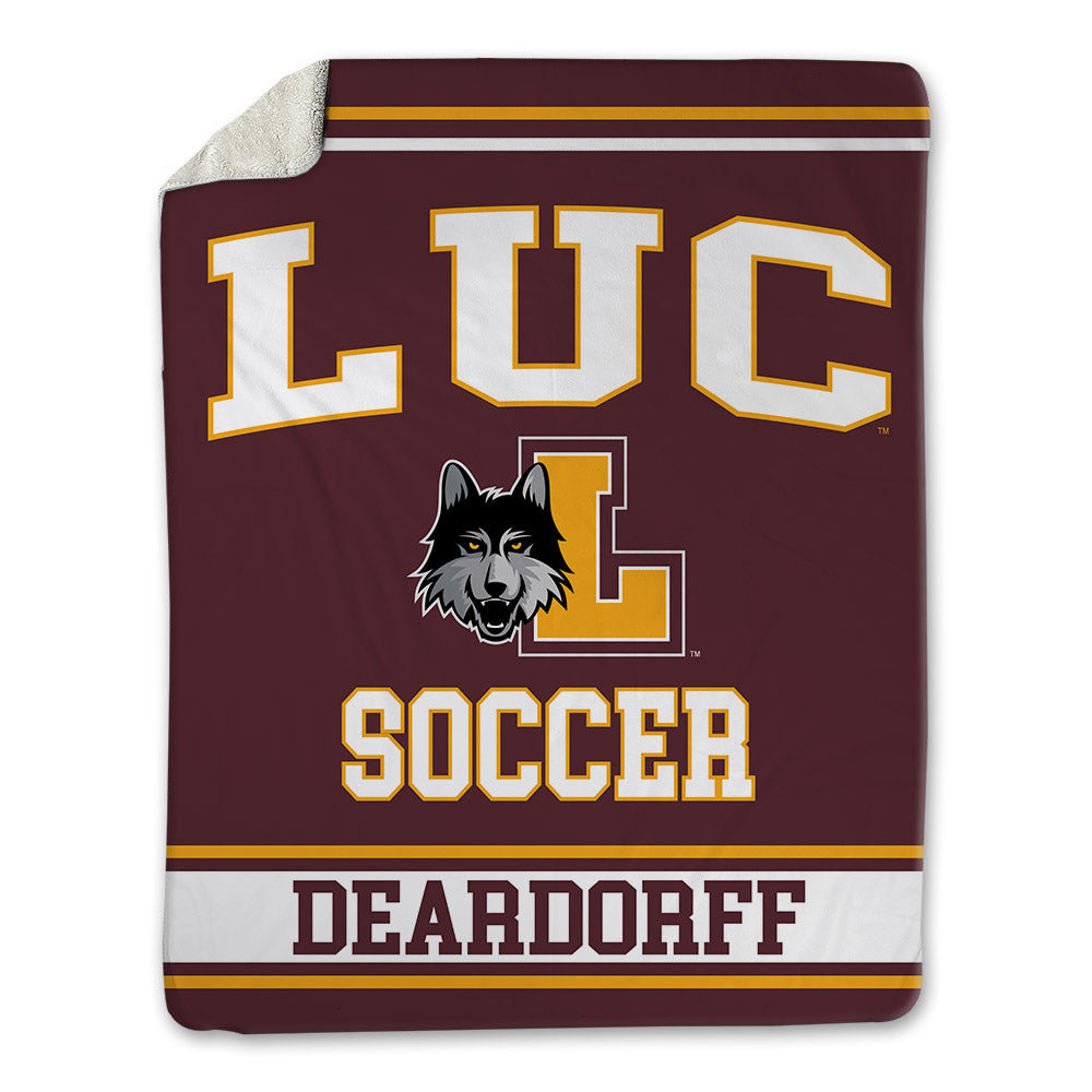Loyola - NCAA Women's Soccer : Allison Deardorff - Blanket-0