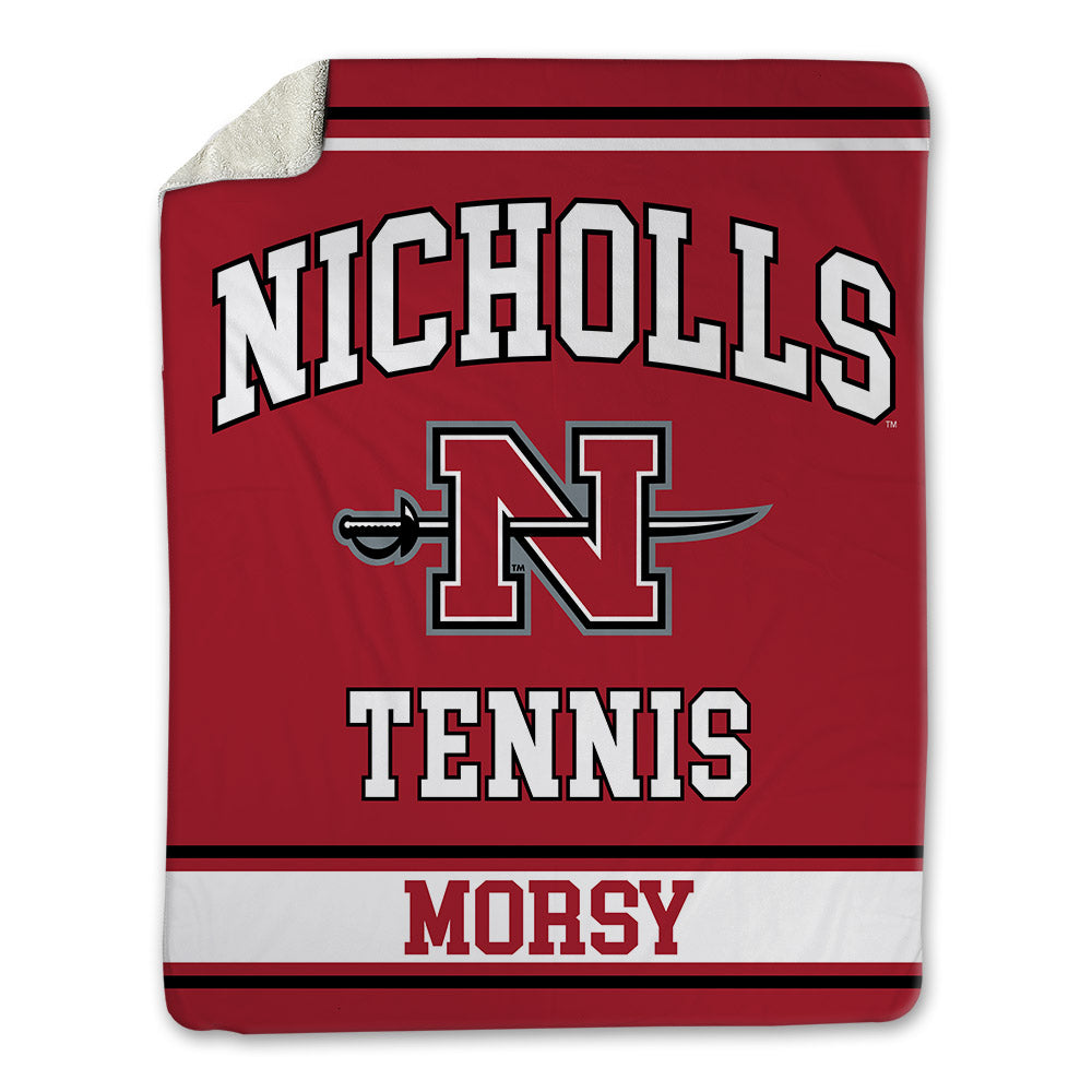 Nicholls State - NCAA Men's Tennis : Omar Morsy - Blanket-0
