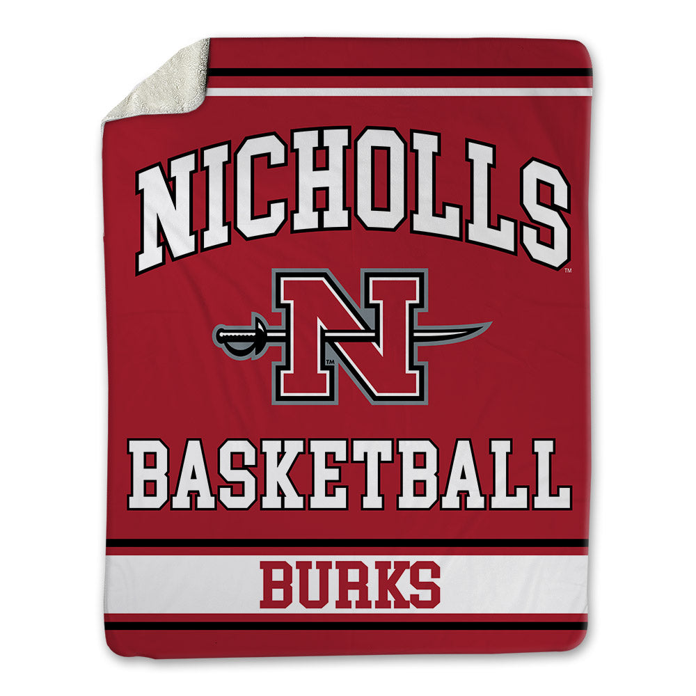 Nicholls State - NCAA Women's Basketball : Emani Burks - Blanket-0