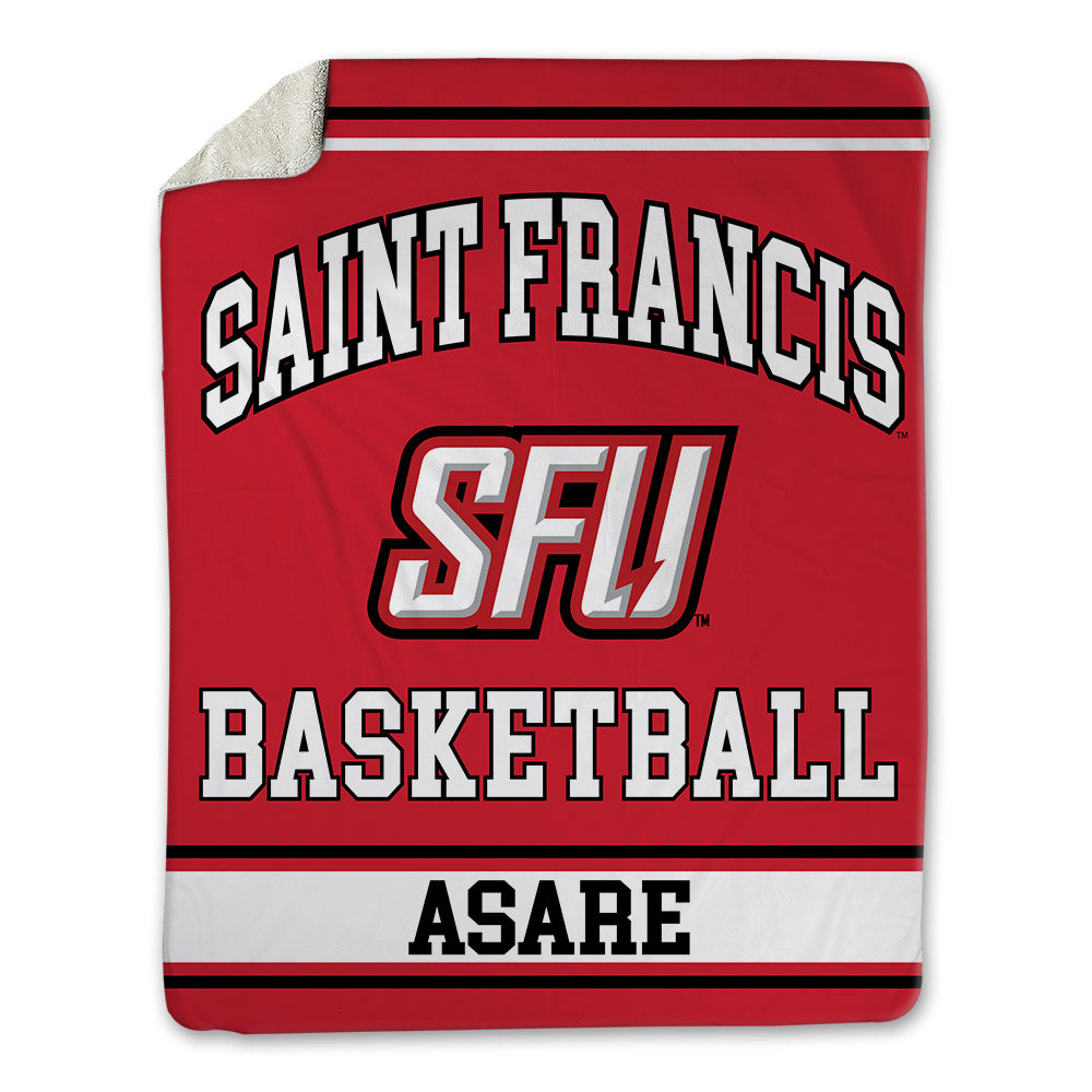 St. Francis - NCAA Men's Basketball : Kofi Asare - Blanket-0
