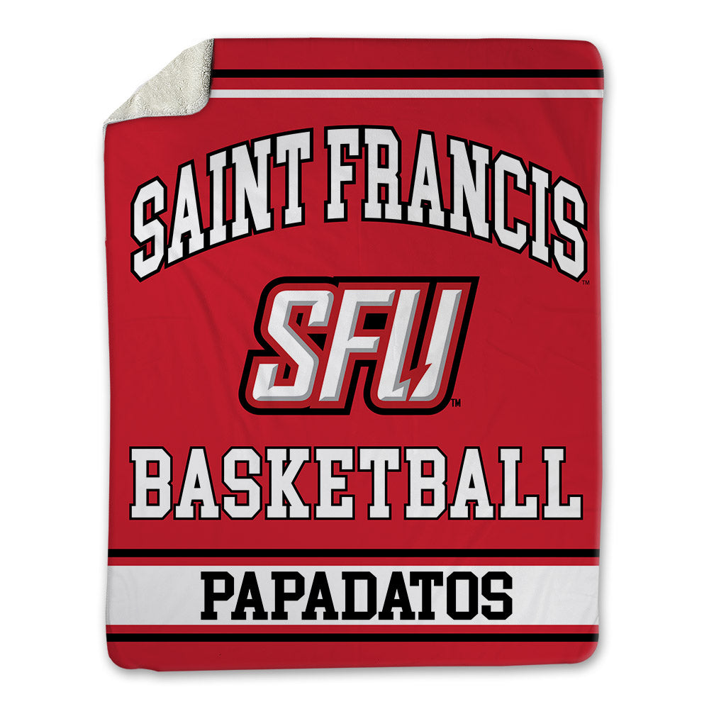 St. Francis - NCAA Men's Basketball : Paris Papadatos - Blanket-0