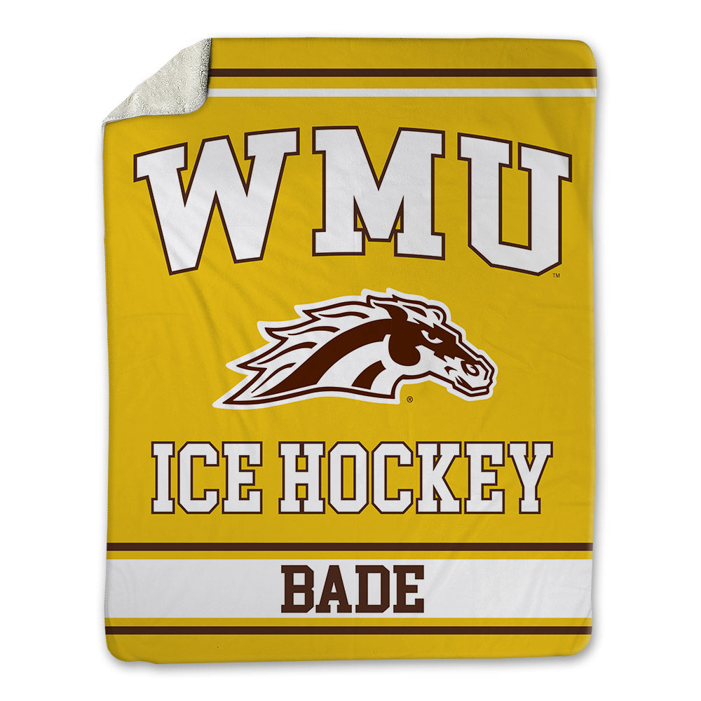 Western Michigan - NCAA Men's Ice Hockey : Zach Bade - Blanket-0