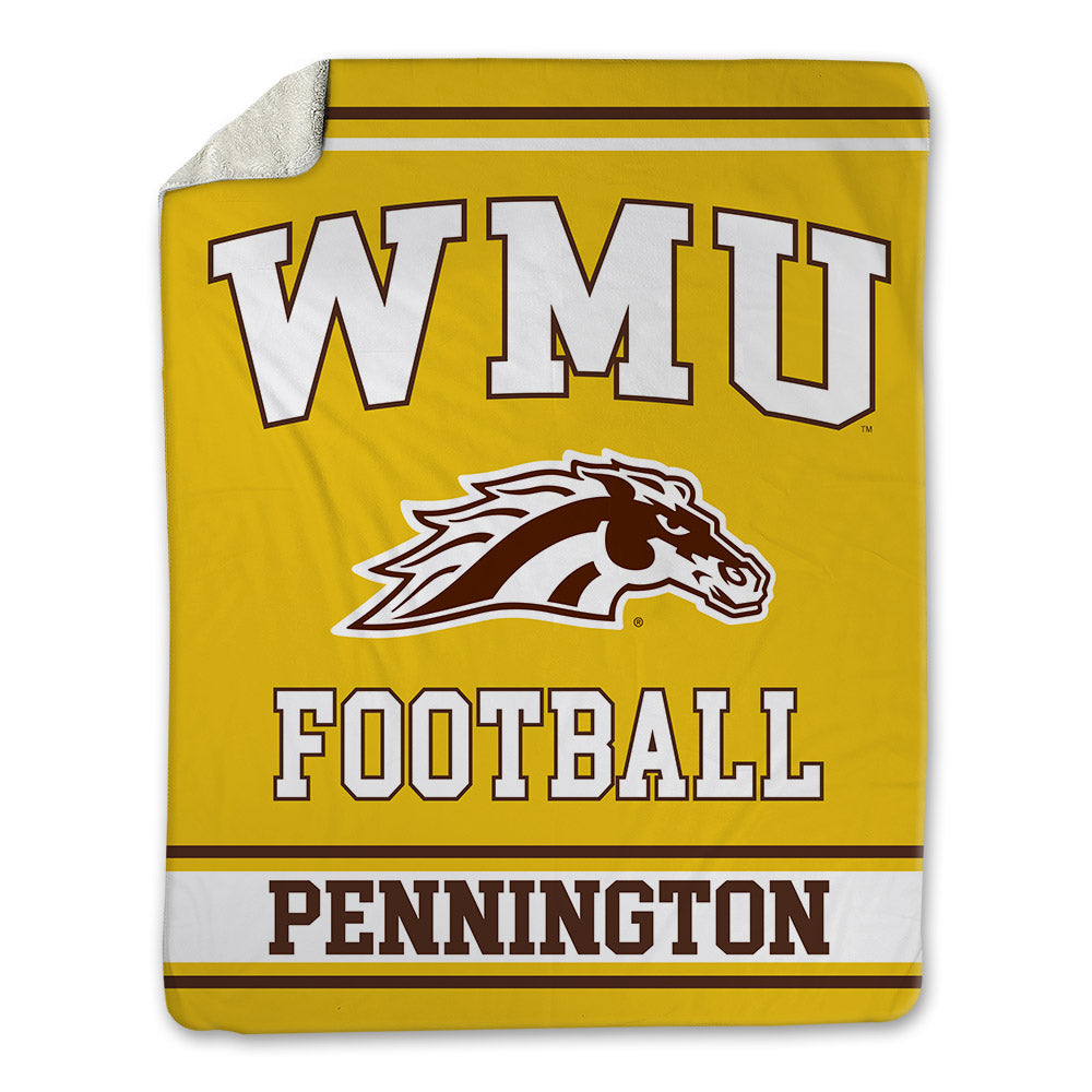 Western Michigan - NCAA Football : Derek Pennington - Blanket-0