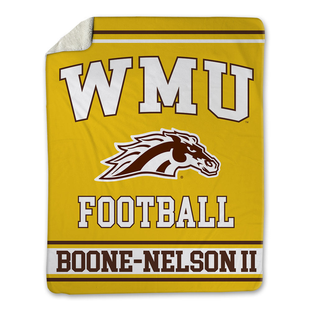Western Michigan - NCAA Football : Keivin Boone-Nelson II - Blanket-0