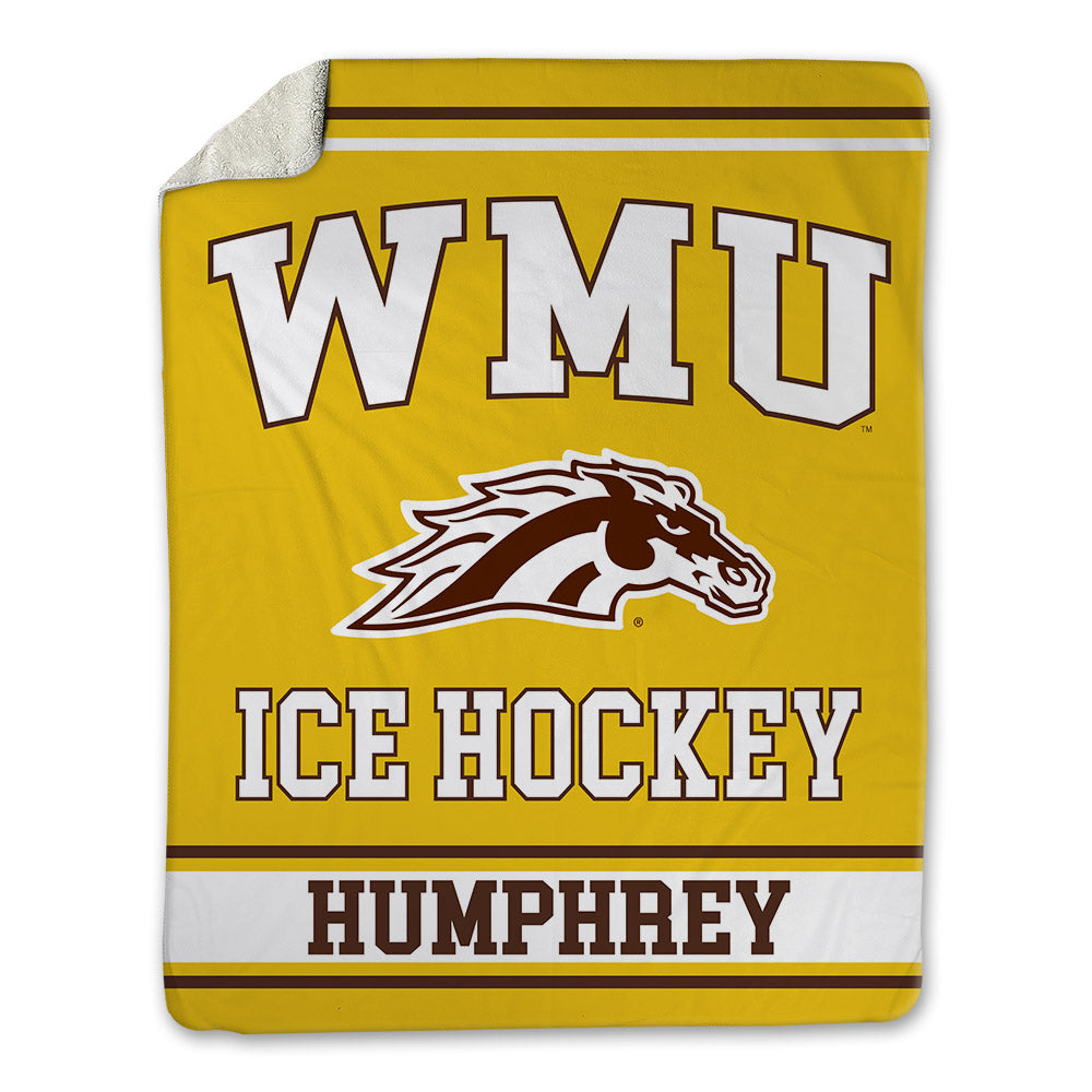 Western Michigan - NCAA Men's Ice Hockey : Ryan Humphrey - Blanket-0