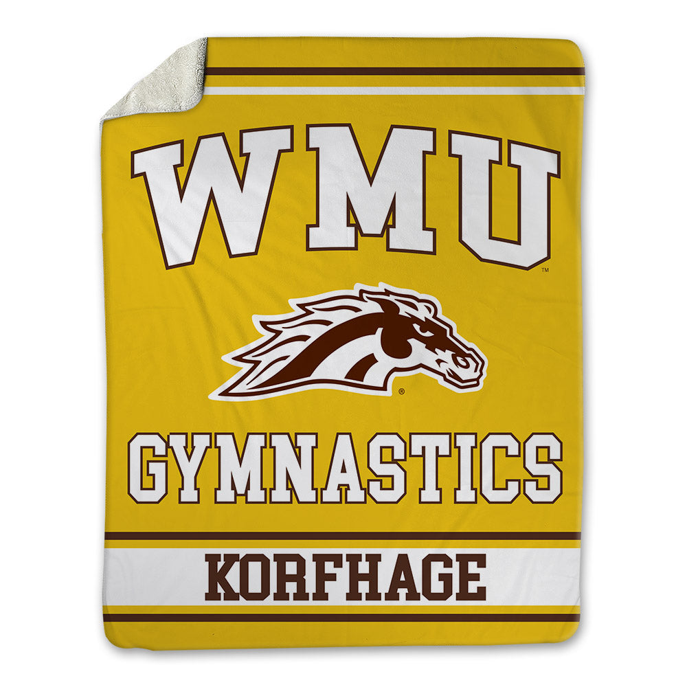 Western Michigan - NCAA Women's Gymnastics : Julie Korfhage - Blanket-0