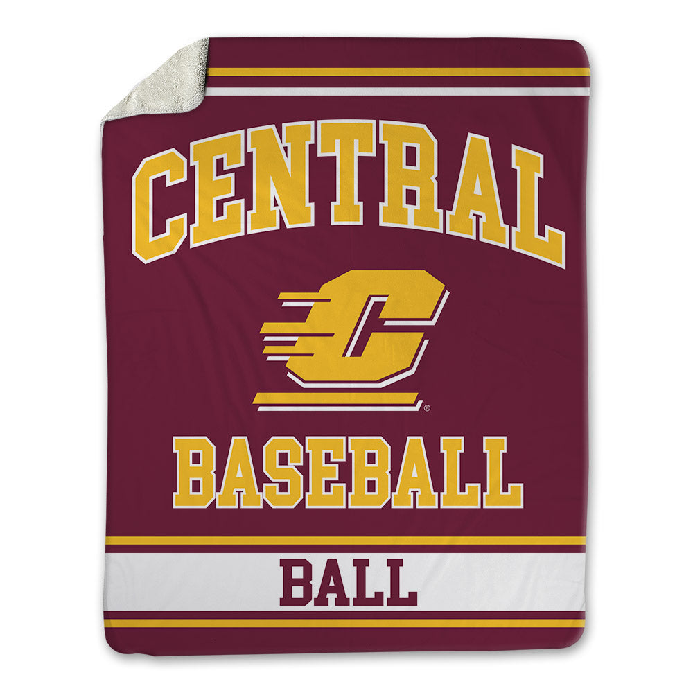 Central Michigan - NCAA Baseball : Nathan Ball - Blanket-0