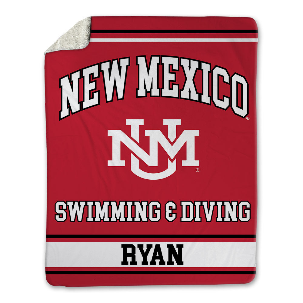 New Mexico - NCAA Women's Swimming & Diving : Kelley Ryan - Blanket-0