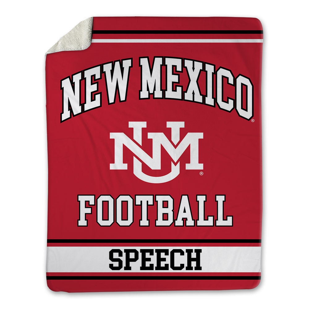 New Mexico - NCAA Football : Drew Speech - Blanket-0