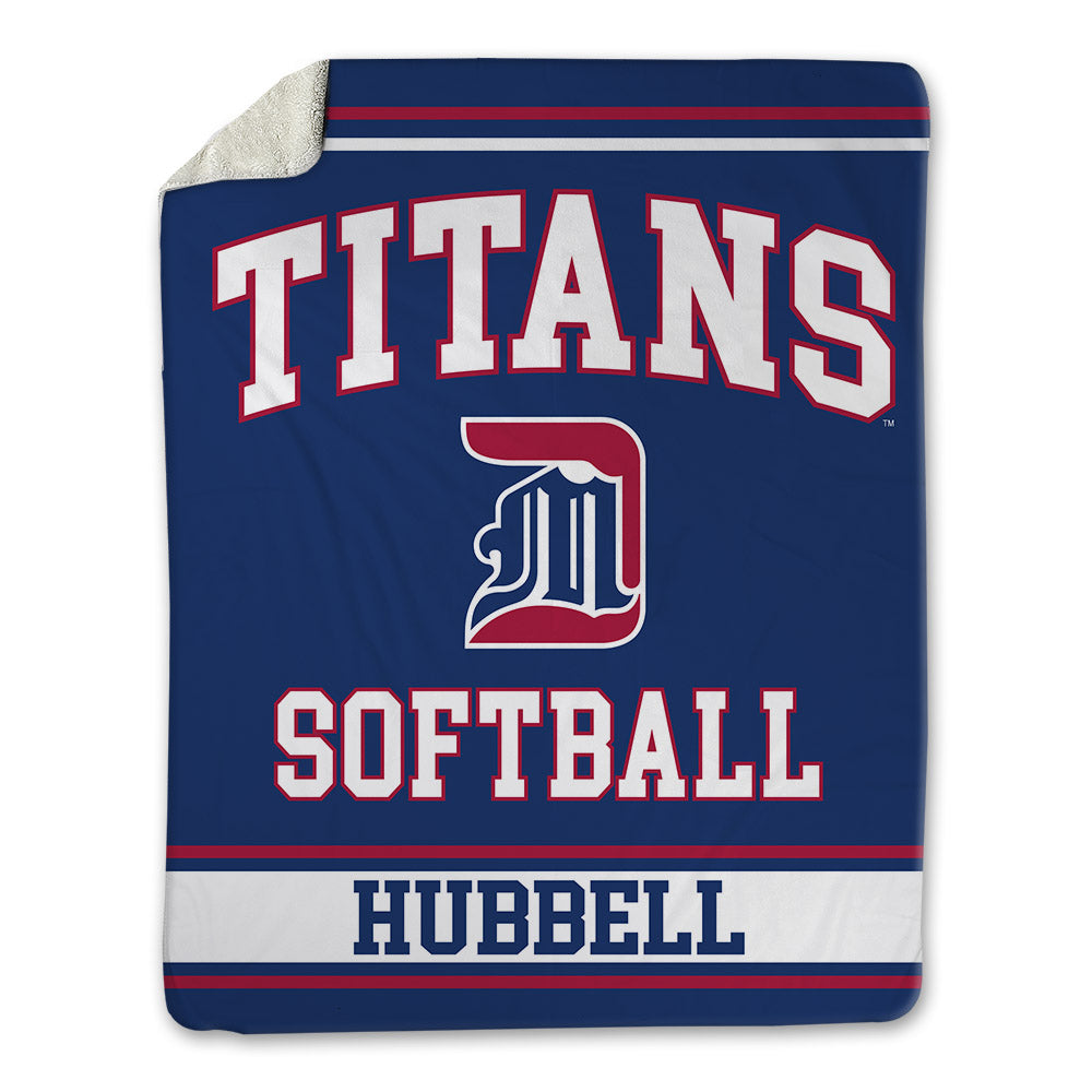 Detroit Mercy - NCAA Softball : Mia Hubbell - Blanket-0