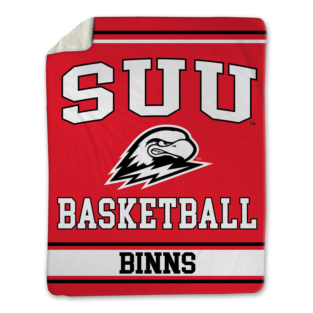 Southern Utah - NCAA Men's Basketball : Langston Binns - Blanket-0