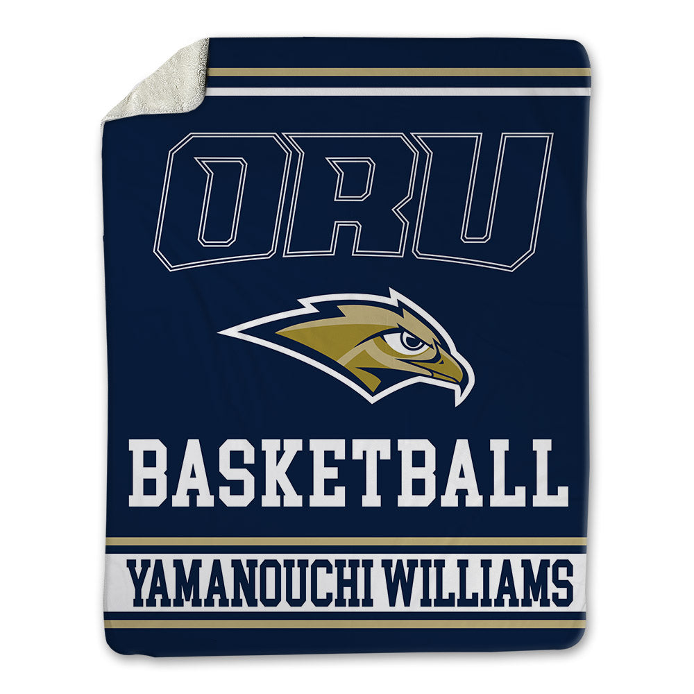 Oral Roberts - NCAA Men's Basketball : Yuto Yamanouchi williams - Blanket-0