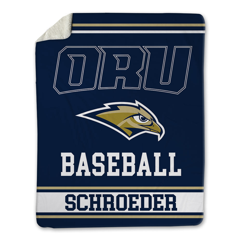 Oral Roberts - NCAA Baseball : Riley Schroeder - Blanket-0