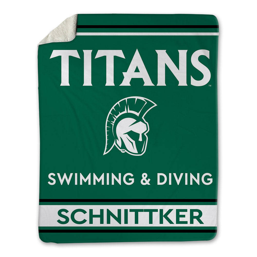 Illinois Wesleyan - NCAA Women's Swimming & Diving : Abigail Schnittker - Blanket-0