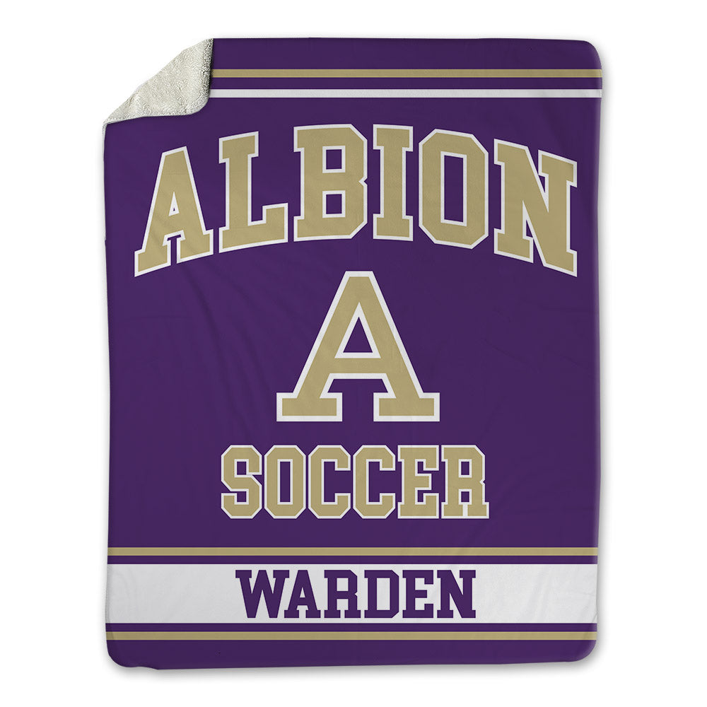 Albion - NCAA Women's Soccer : Maggie Warden - Blanket-0