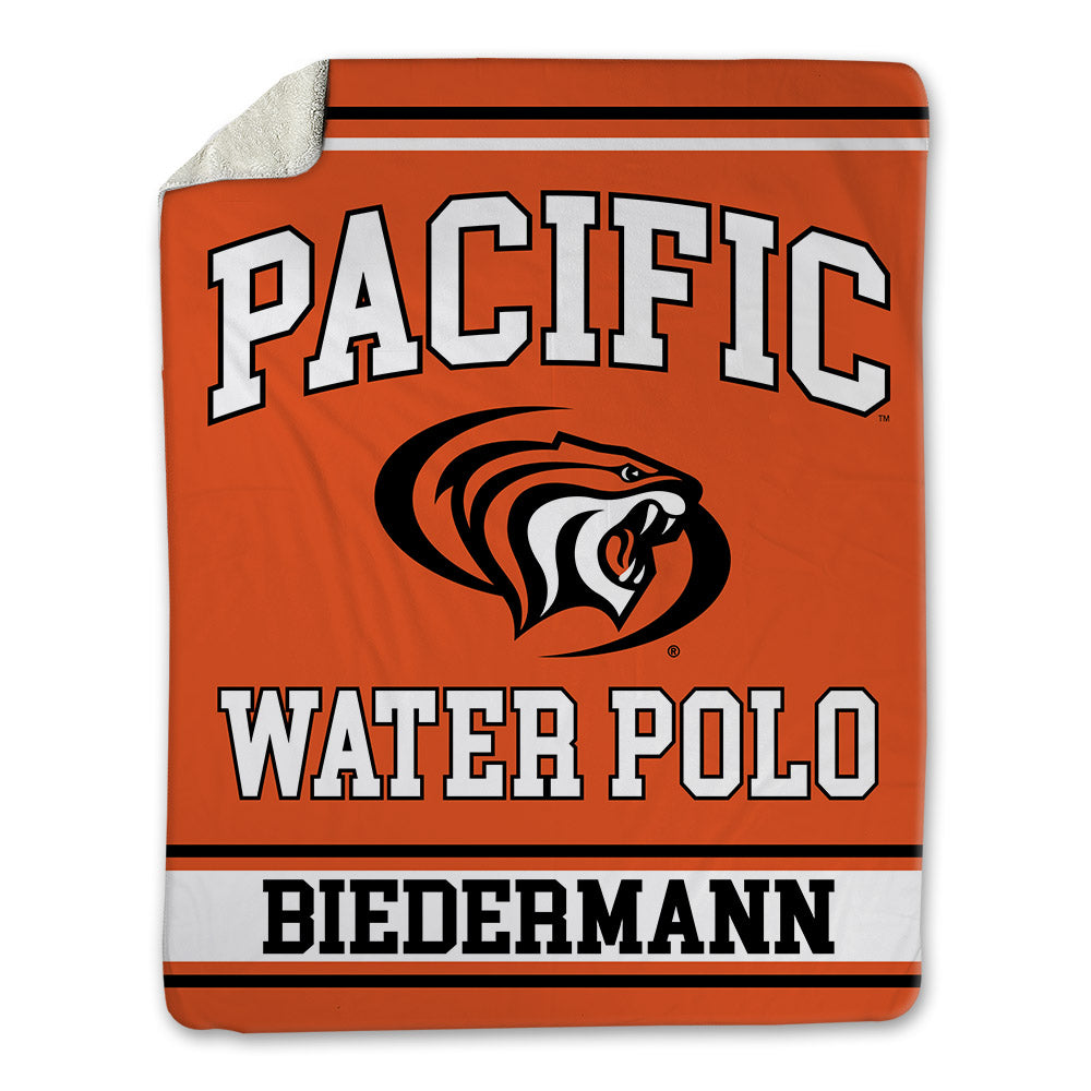 Pacific - NCAA Men's Water Polo : Brody Biedermann - Blanket-0