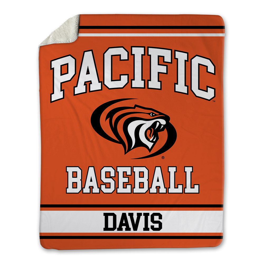 Pacific - NCAA Baseball : Diego Davis - Blanket-0