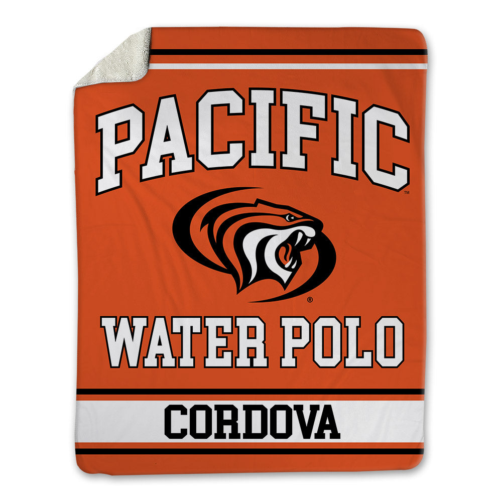 Pacific - NCAA Women's Water Polo : Ariel Cordova - Blanket-0