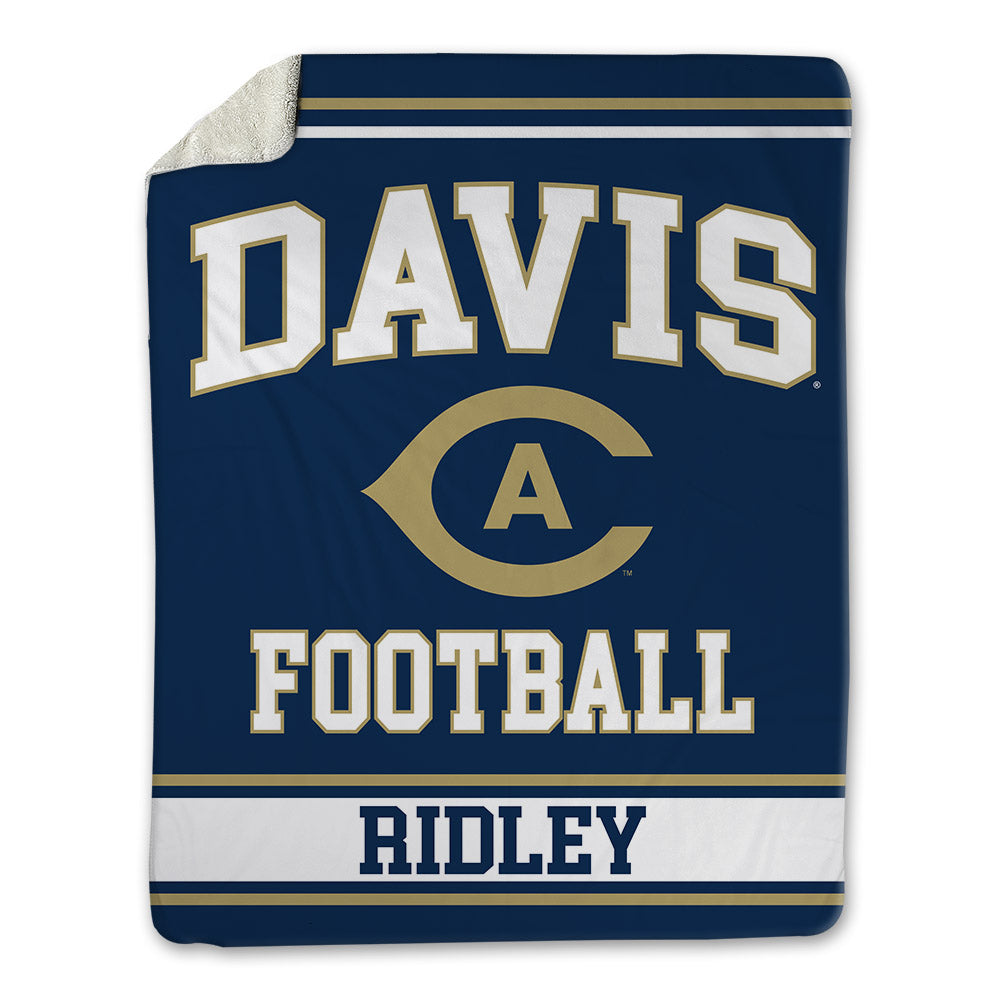 UC Davis - NCAA Football : Hunter Ridley - Blanket-0