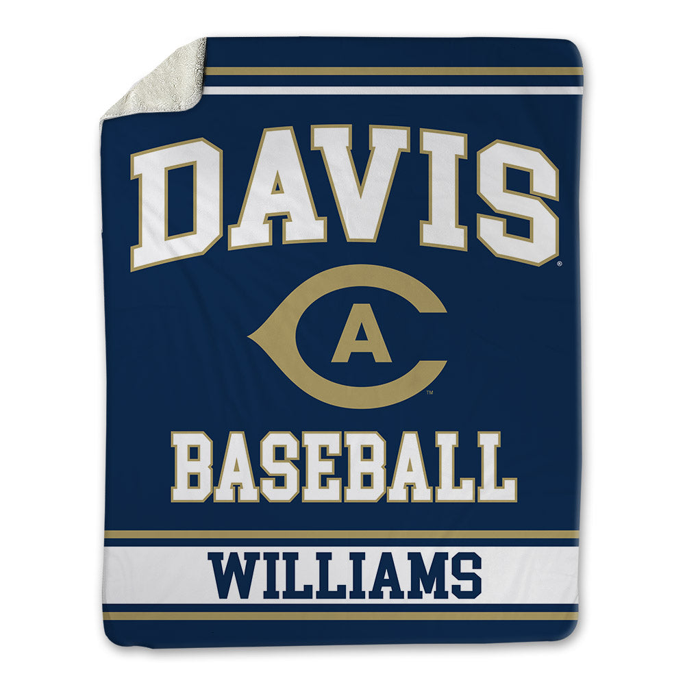UC Davis - NCAA Baseball : Korey Williams - Blanket-0