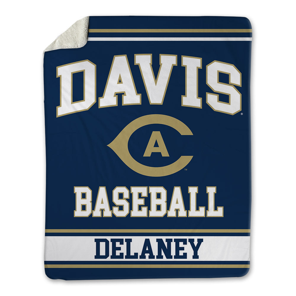 UC Davis - NCAA Baseball : Carter Delaney - Blanket-0