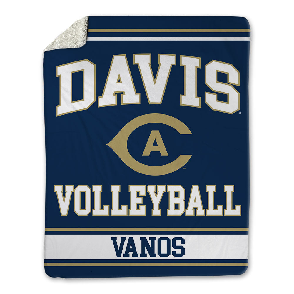 UC Davis - NCAA Women's Volleyball : Victoria Vanos - Blanket-0