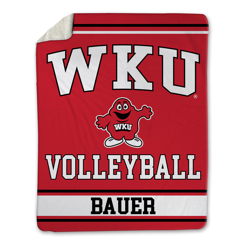 Western Kentucky - NCAA Women's Volleyball : Callie Bauer - Blanket-0