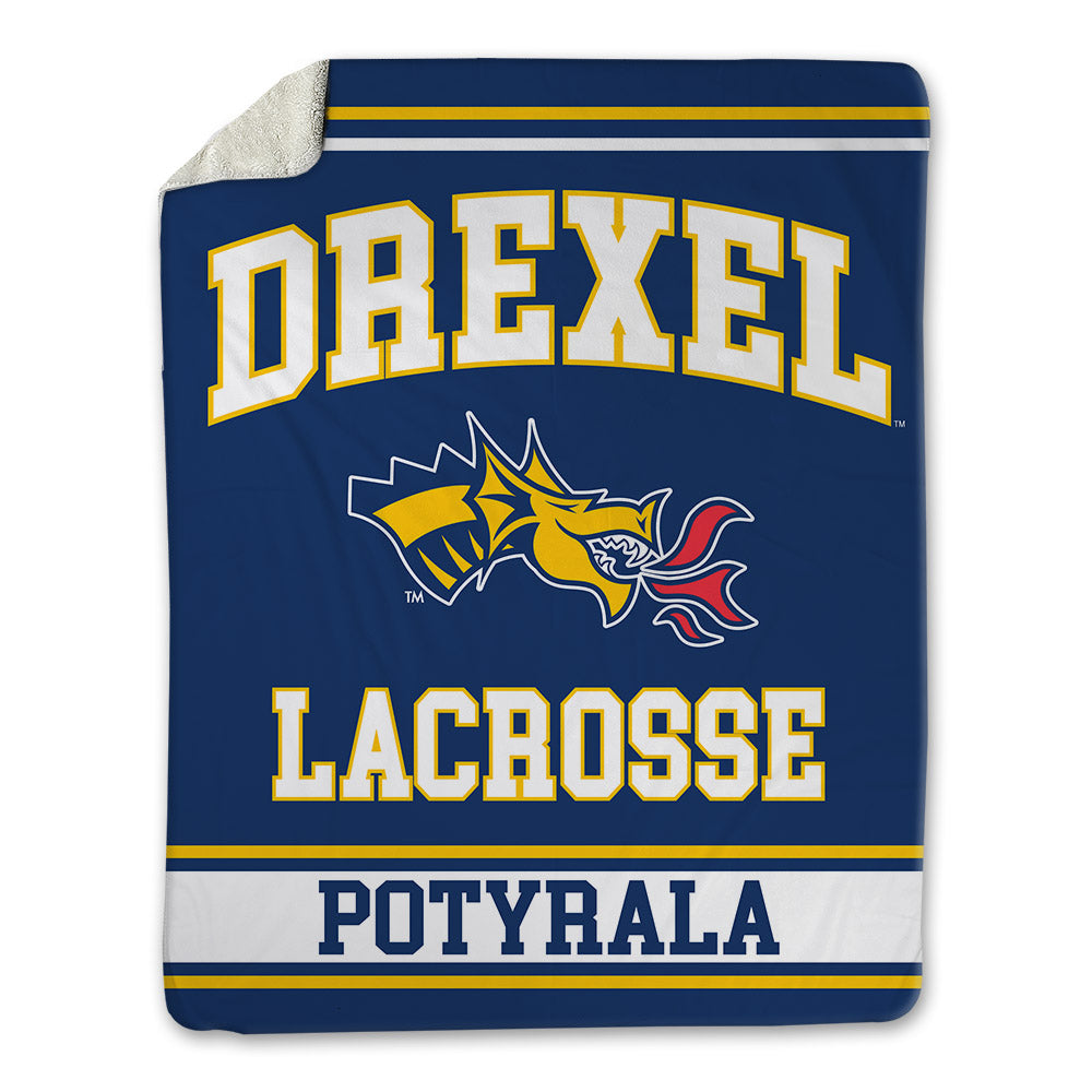 Drexel - NCAA Men's Lacrosse : Brady Potyrala - Blanket-0