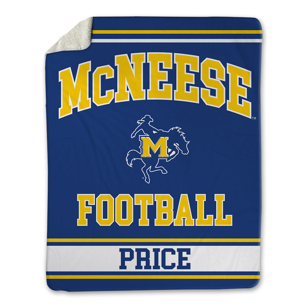 McNeese State - NCAA Football : Maurquel Price - Blanket-0