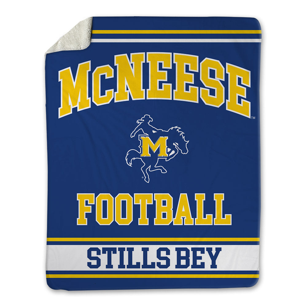 McNeese State - NCAA Football : Safir Stills Bey - Blanket-0
