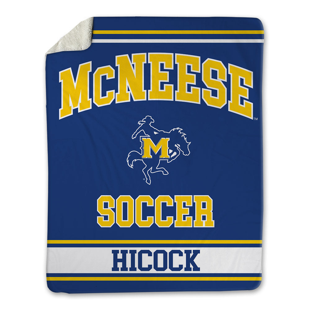 McNeese State - NCAA Women's Soccer : Riley Hicock - Blanket-0