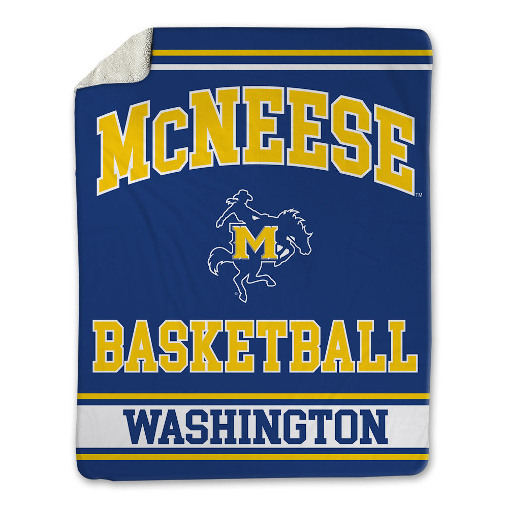 McNeese State - NCAA Women's Basketball : Allasia Washington - Blanket-0