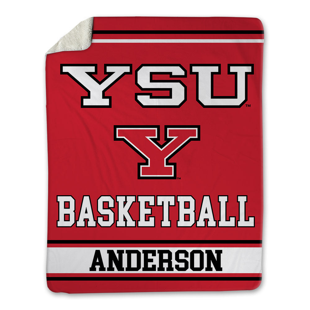 Youngstown State - NCAA Men's Basketball : Derrick Anderson - Blanket-0