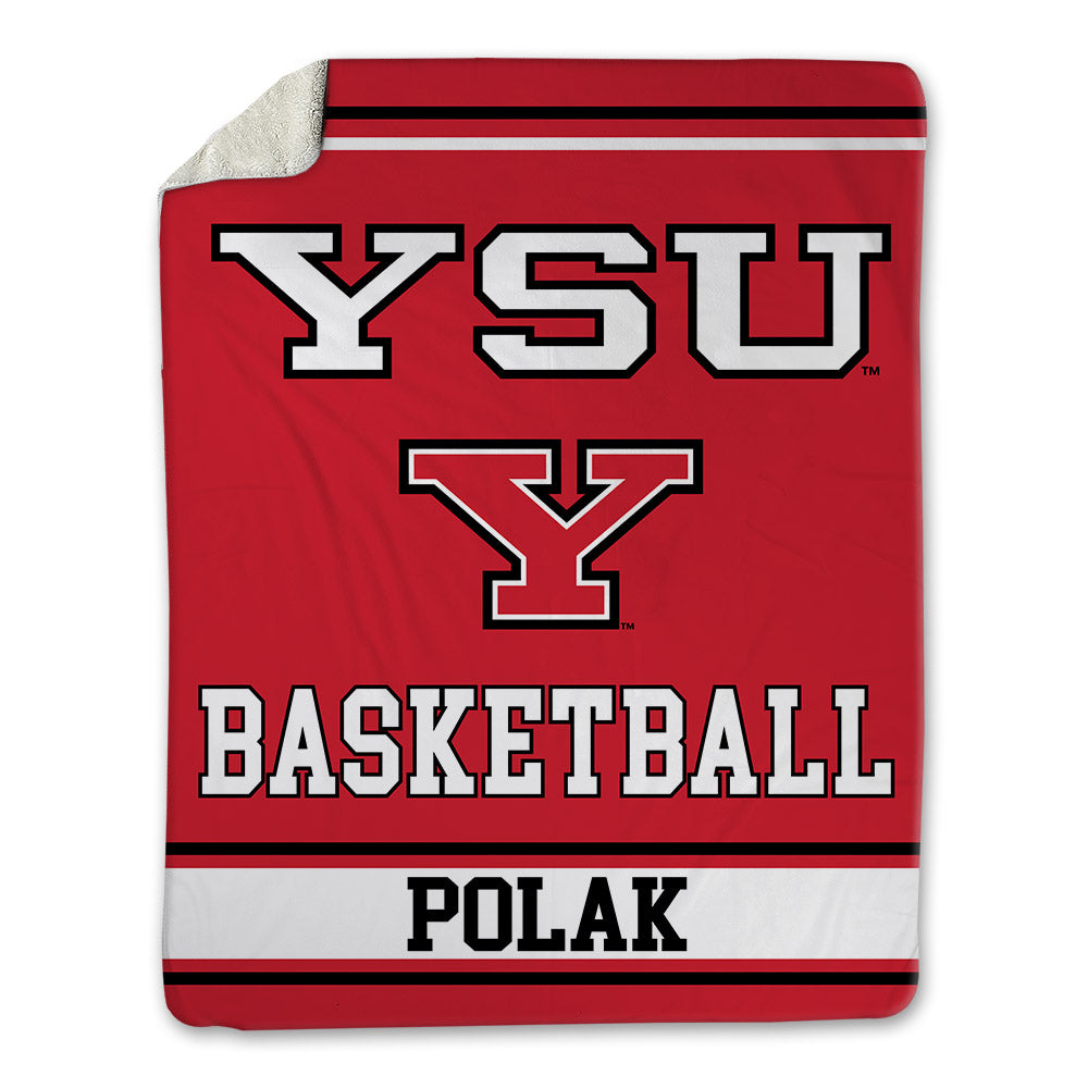 Youngstown State - NCAA Men's Basketball : Cam Polak - Blanket-0